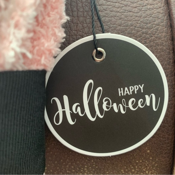 Happy Halloween Pink Ghost Blanket 50” x 60” Extra Soft Feather Knit Throw - Picture 6 of 11